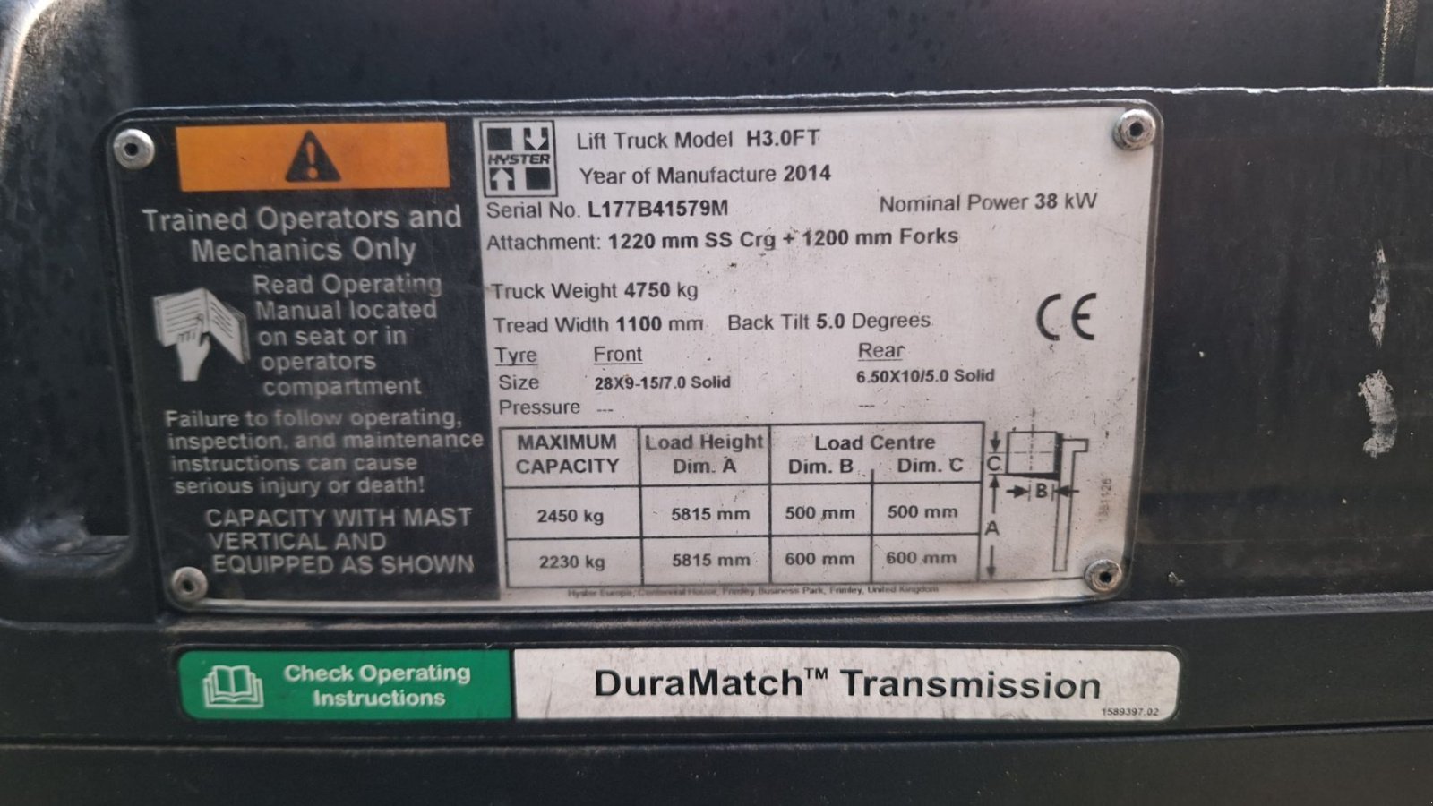 Frontstapler typu Hyster H3.0FT, Gebrauchtmaschine v Dronten (Obrázok 3)