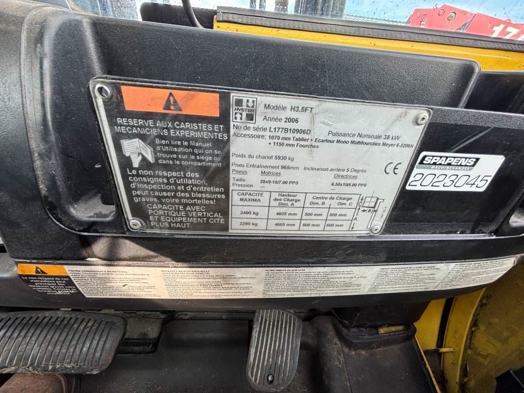 Frontstapler des Typs Hyster H3.5FT LPG heftruck 3.5 ton dublo H3.5, Gebrauchtmaschine in Hooge mierde (Bild 11)