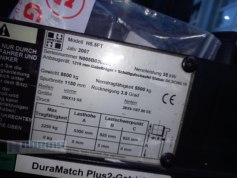 Frontstapler del tipo Hyster H5.5 FT, Gebrauchtmaschine In Sassenholz (Immagine 9)