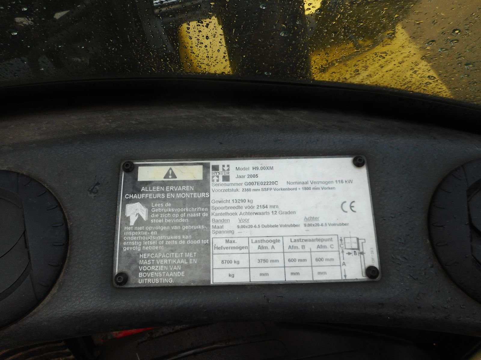 Frontstapler of the type Hyster H9.00XM ( Vollausstattung ) 9 Tonnen Hubkraft, Gebrauchtmaschine in St. Nikolai ob Draßling (Picture 9)