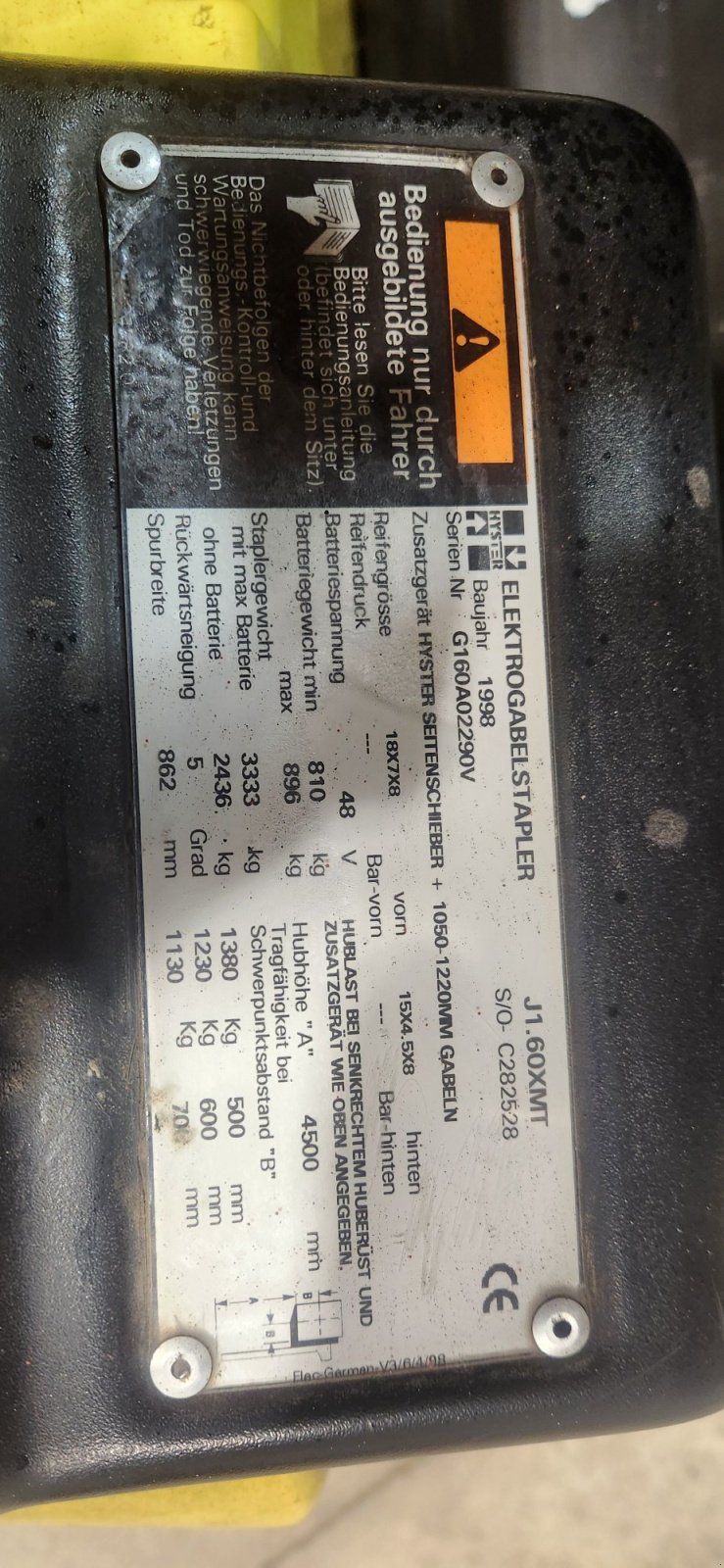 Frontstapler типа Hyster J 1.6 XMT, Gebrauchtmaschine в Mitterdorf an der Raab (Фотография 2)