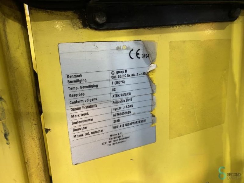 Frontstapler типа Hyster J3.5XM, Gebrauchtmaschine в Wijchen (Фотография 11)