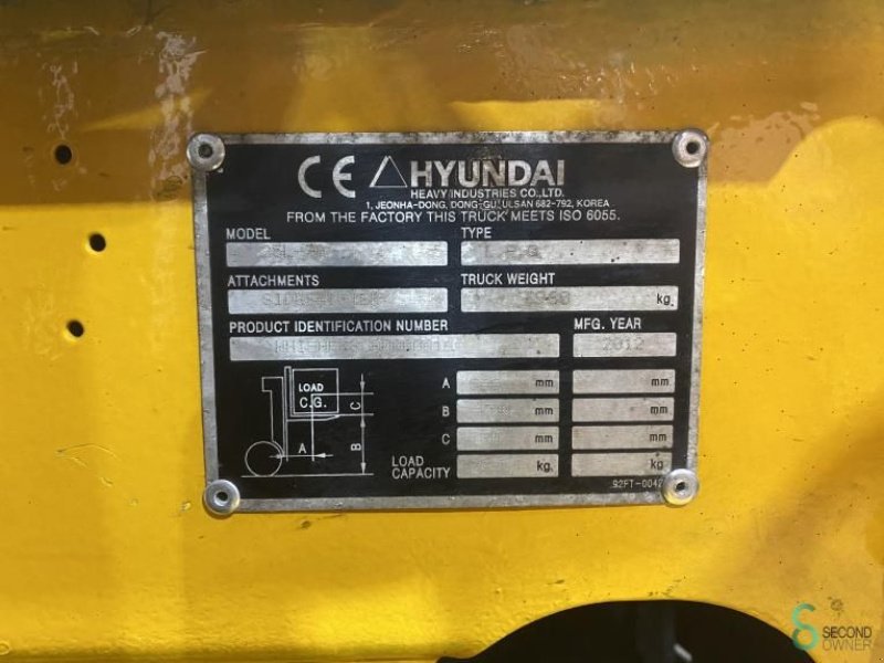 Frontstapler of the type Hyundai 25L-7A, Gebrauchtmaschine in Wijchen (Picture 11)