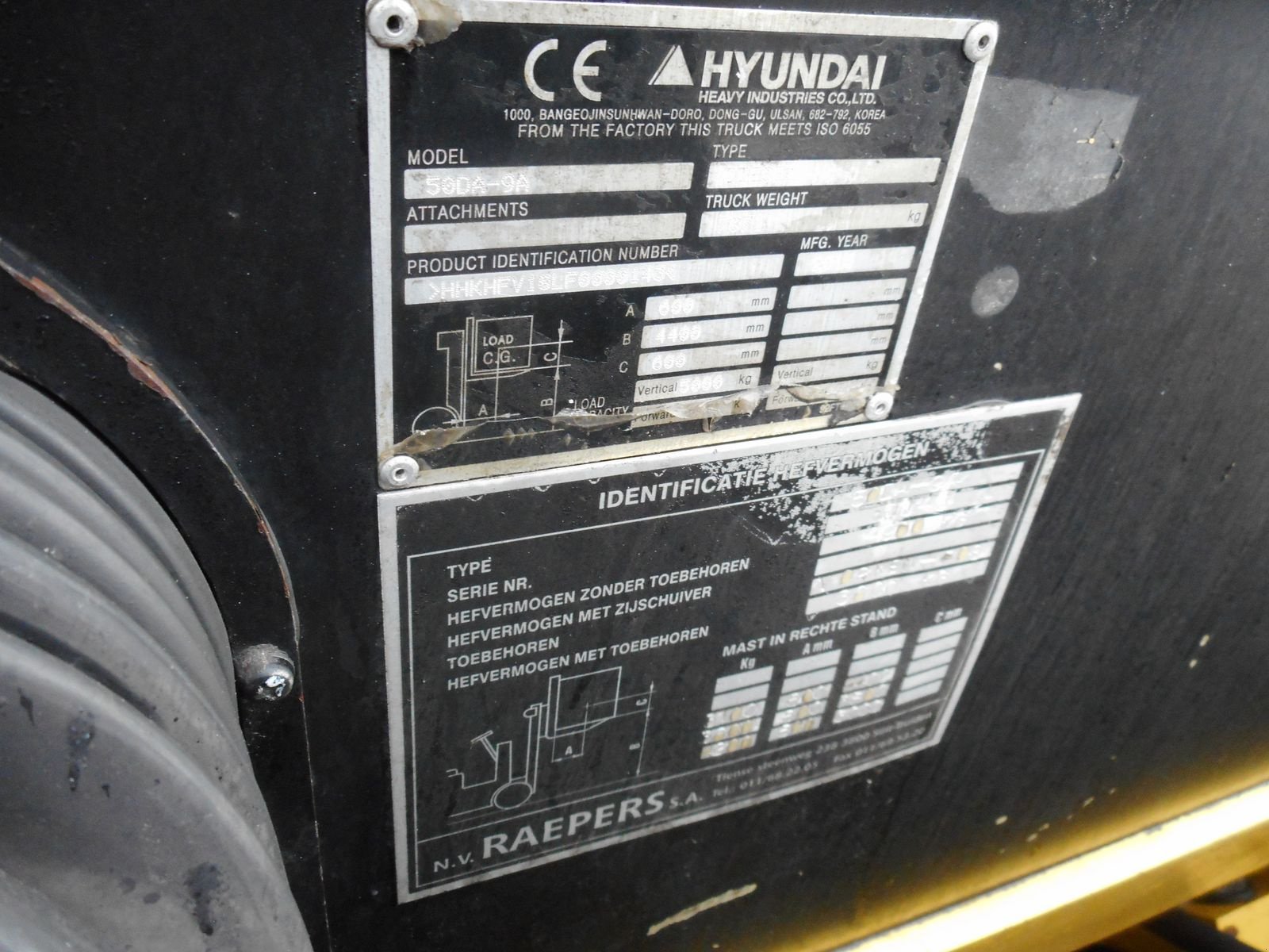 Frontstapler of the type Hyundai 50DA-9A Triplex 4,4m + SS + ZV + Zwillingsreifen, Gebrauchtmaschine in St. Nikolai ob Draßling (Picture 7)