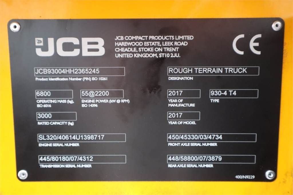 Frontstapler des Typs JCB 930-4 T4 Valid inspection, *Guarantee! Diesel, 4x4, Gebrauchtmaschine in Groenlo (Bild 7)