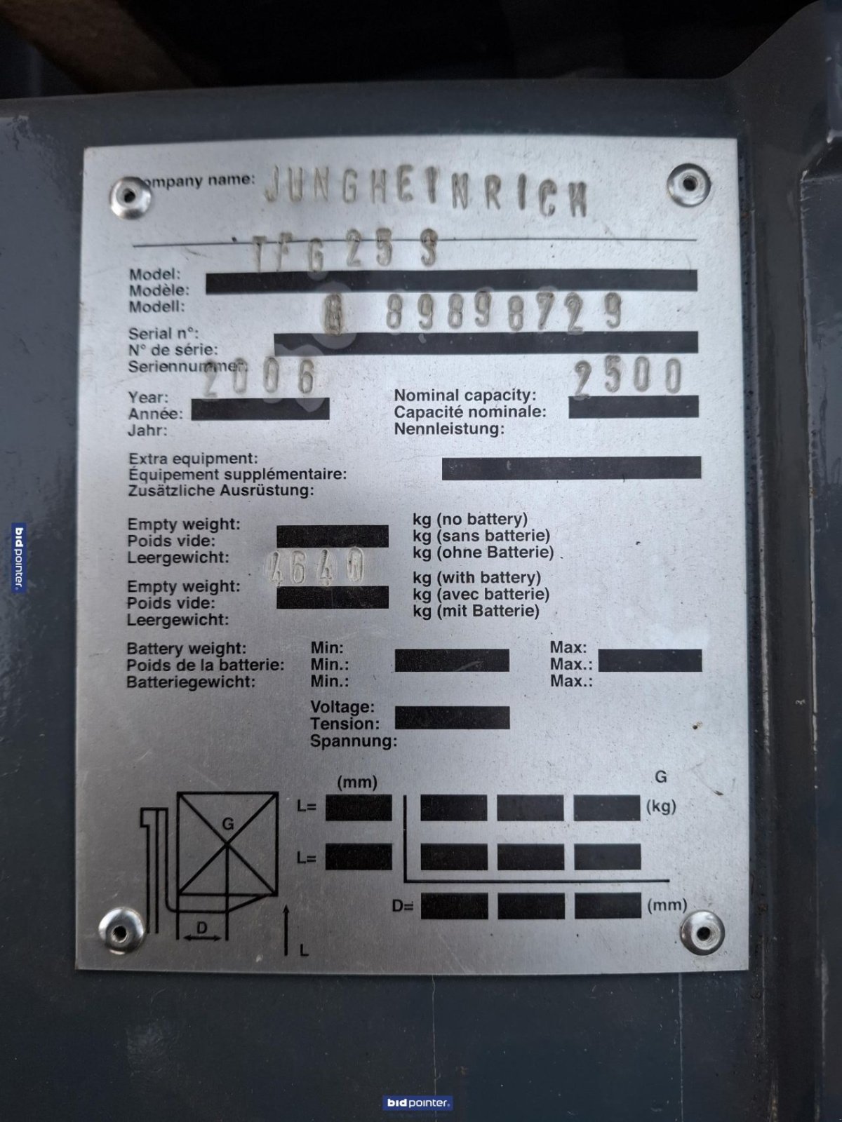 Frontstapler za tip Jungheinrich -, Gebrauchtmaschine u Deurne (Slika 5)