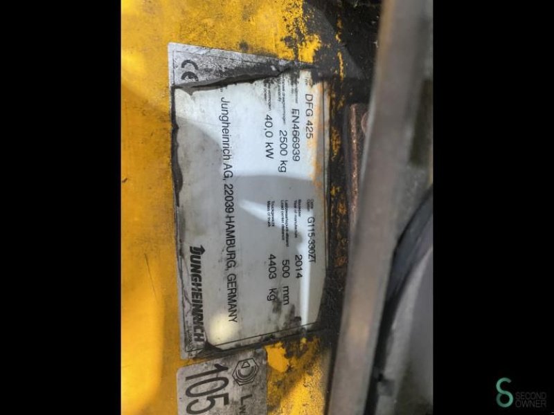 Frontstapler typu Jungheinrich DFG 425, Gebrauchtmaschine v Wijchen (Obrázek 9)