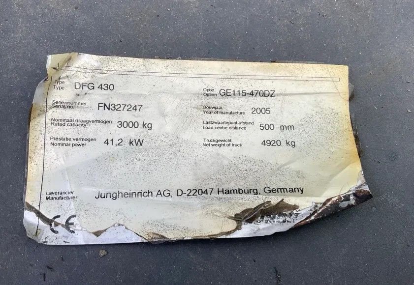 Frontstapler za tip Jungheinrich DFG430, Gebrauchtmaschine u Losdorp (Slika 11)