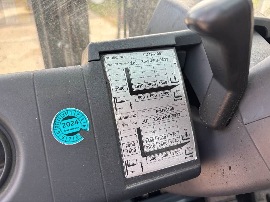 Frontstapler of the type Jungheinrich Diesel heftruck 3.5ton DFG435S 3,5T heftruck, Gebrauchtmaschine in Hooge mierde (Picture 11)