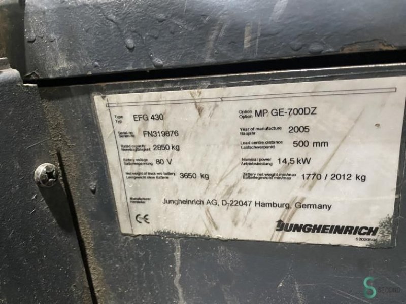 Frontstapler a típus Jungheinrich EFG 430, Gebrauchtmaschine ekkor: Wijchen (Kép 10)