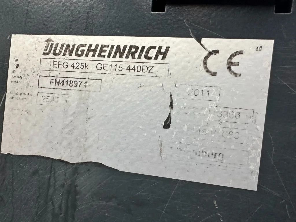 Frontstapler des Typs Jungheinrich EFG425K 2.5 ton Triplex Freelift Sideshift Elektra Heftruck Accu, Gebrauchtmaschine in VEEN (Bild 4)