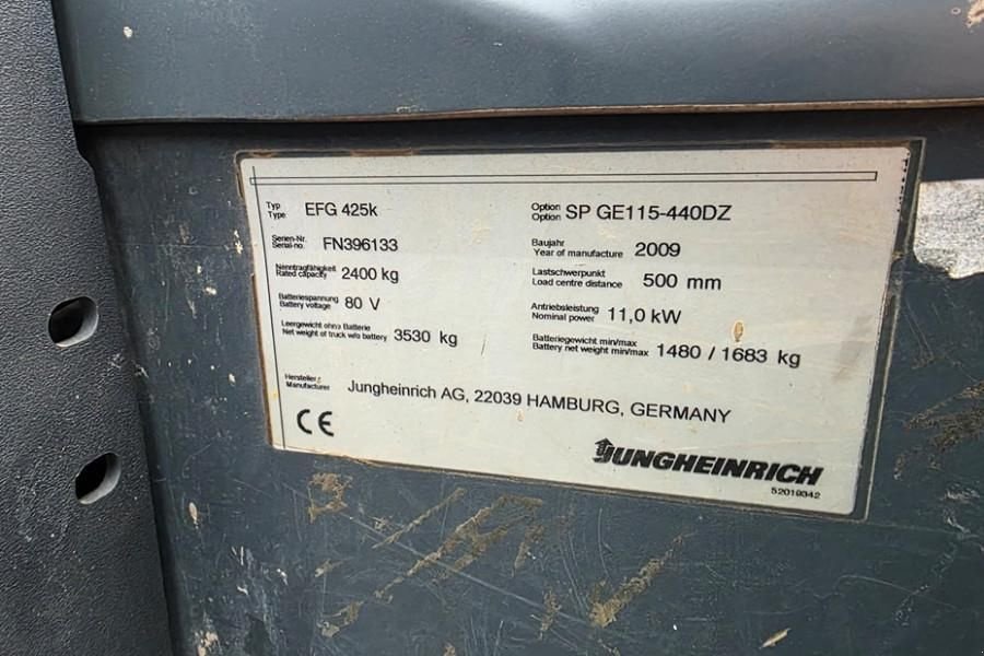 Frontstapler des Typs Jungheinrich EFG425K Electric, 2500kg Capacity, Lifting Height, Gebrauchtmaschine in Groenlo (Bild 7)