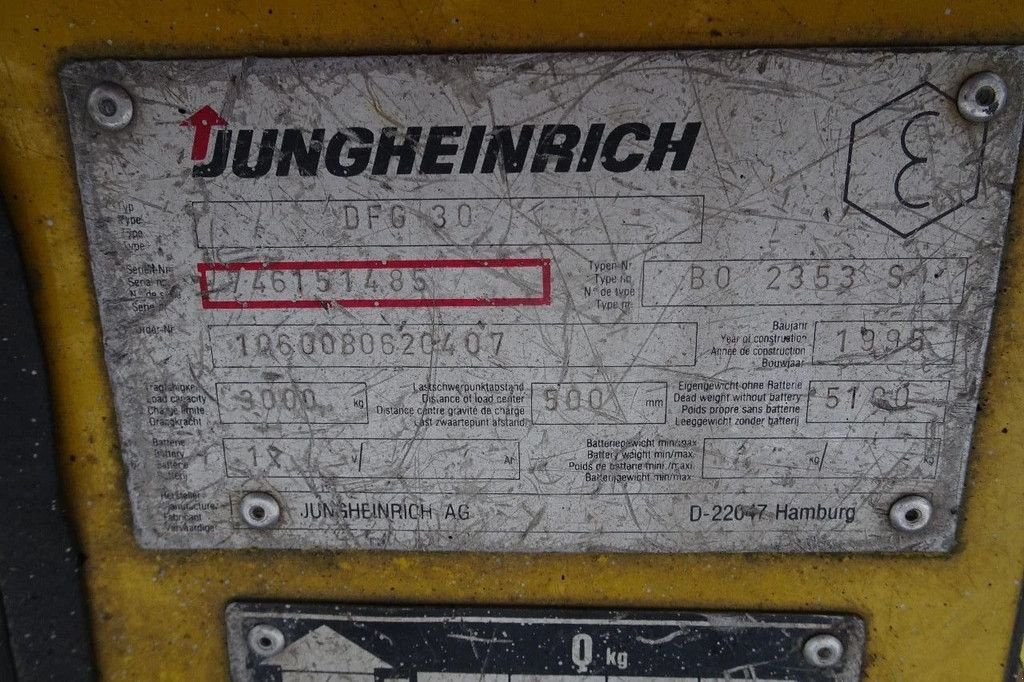 Frontstapler a típus Jungheinrich Heftruck DFG30 ., Gebrauchtmaschine ekkor: Losdorp (Kép 11)