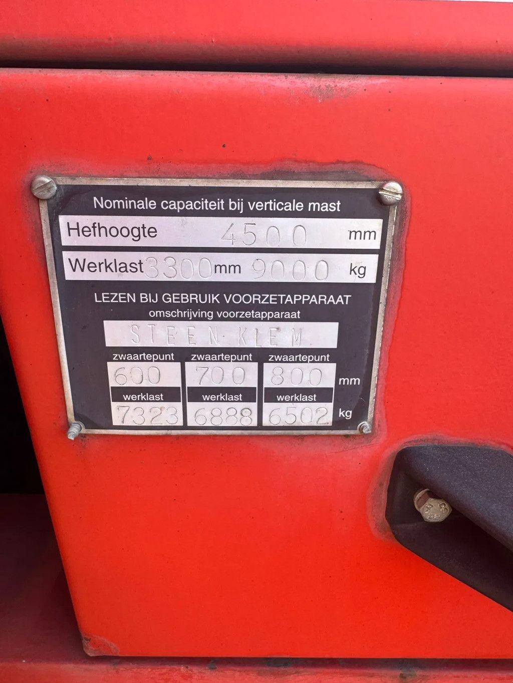 Frontstapler des Typs Kalmar Dcd 90-6xl heftruck + stenenklem + aanbouwdelen, Gebrauchtmaschine in Scherpenzeel (Bild 4)