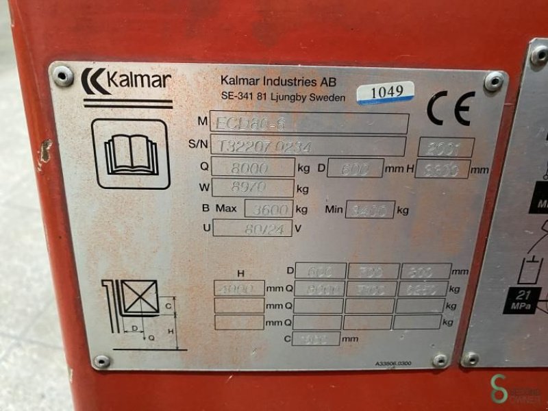 Frontstapler του τύπου Kalmar ECD 80-6, Gebrauchtmaschine σε Wijchen (Φωτογραφία 8)