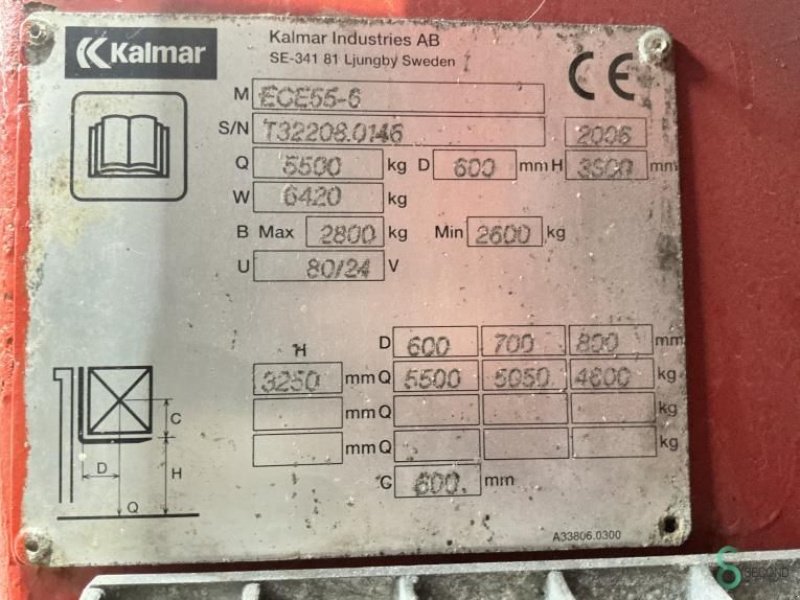 Frontstapler du type Kalmar ECE 55-6, Gebrauchtmaschine en Wijchen (Photo 11)