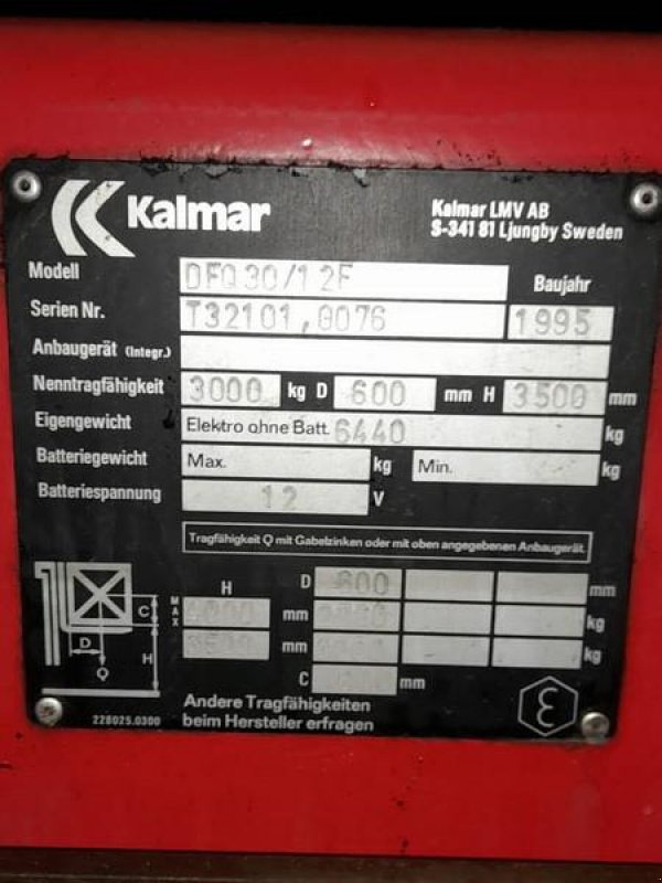 Frontstapler typu Kalmar Seitenstapler DFQ30/12F, Gebrauchtmaschine v Fürstenstein (Obrázek 5)