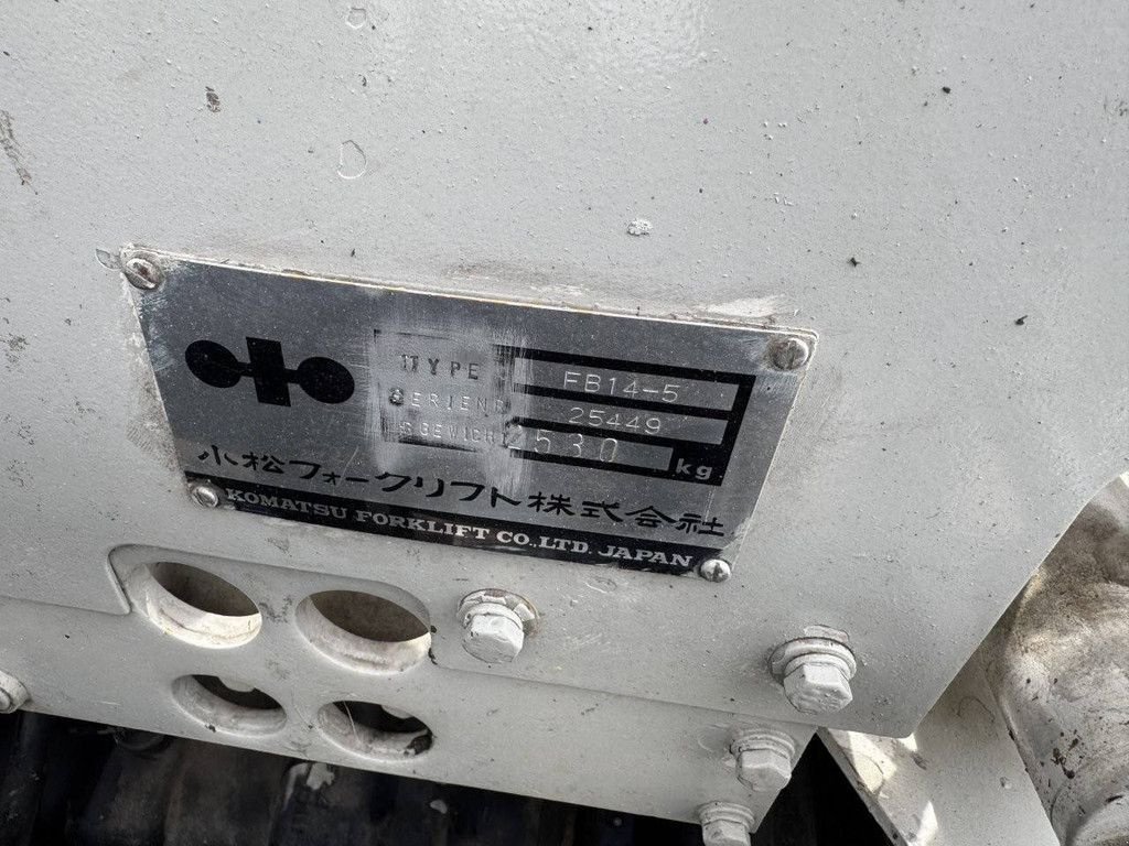 Frontstapler van het type Komatsu FB14-5, Gebrauchtmaschine in Antwerpen (Foto 9)