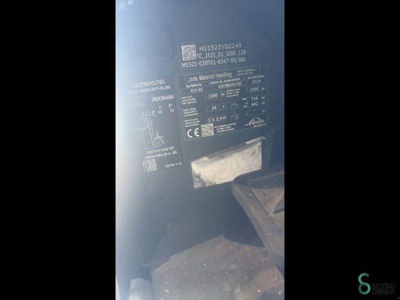 Frontstapler del tipo Linde E 15, Gebrauchtmaschine en Wijchen (Imagen 10)