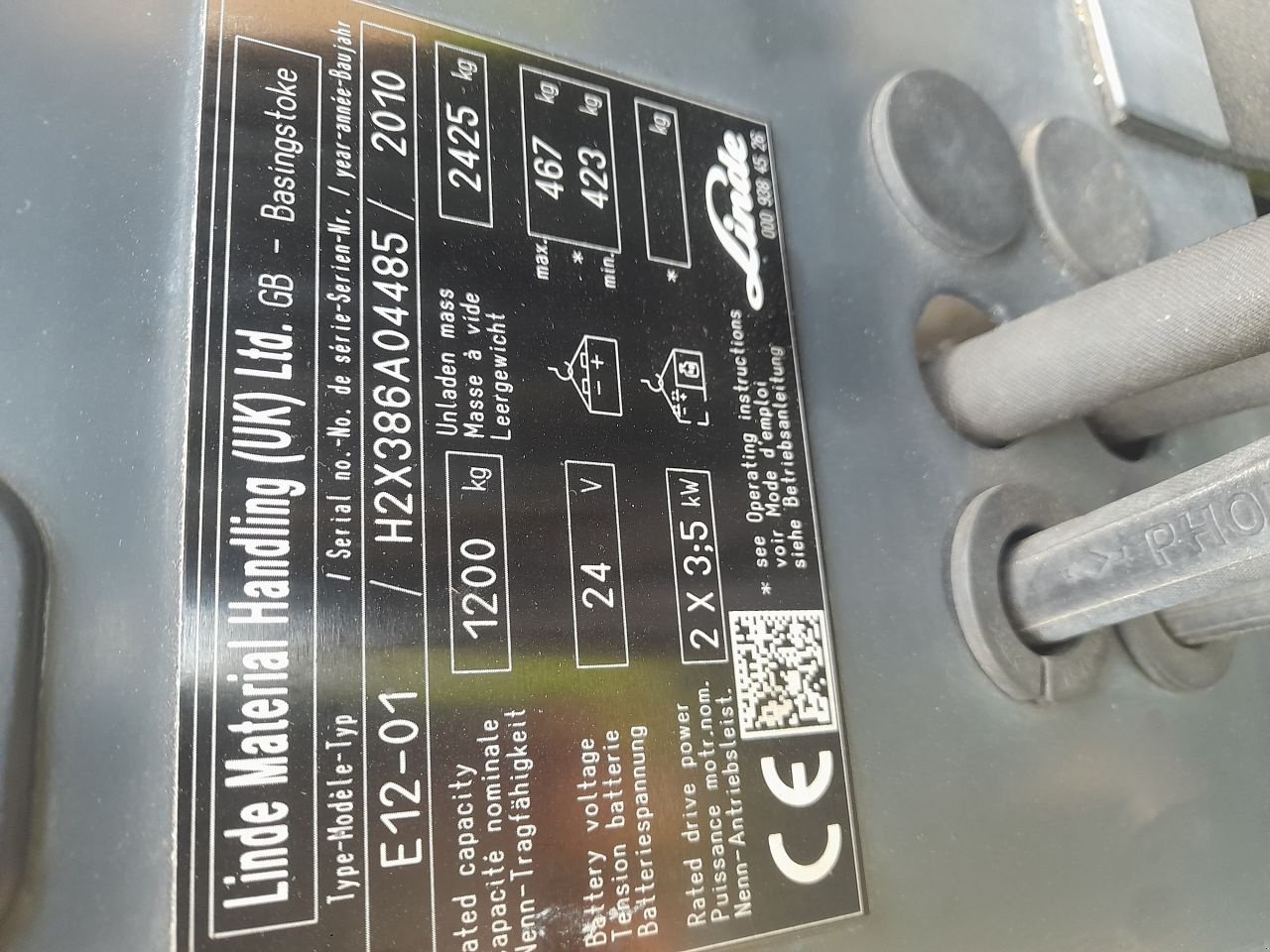 Frontstapler of the type Linde E12, Gebrauchtmaschine in Veenendaal (Picture 11)