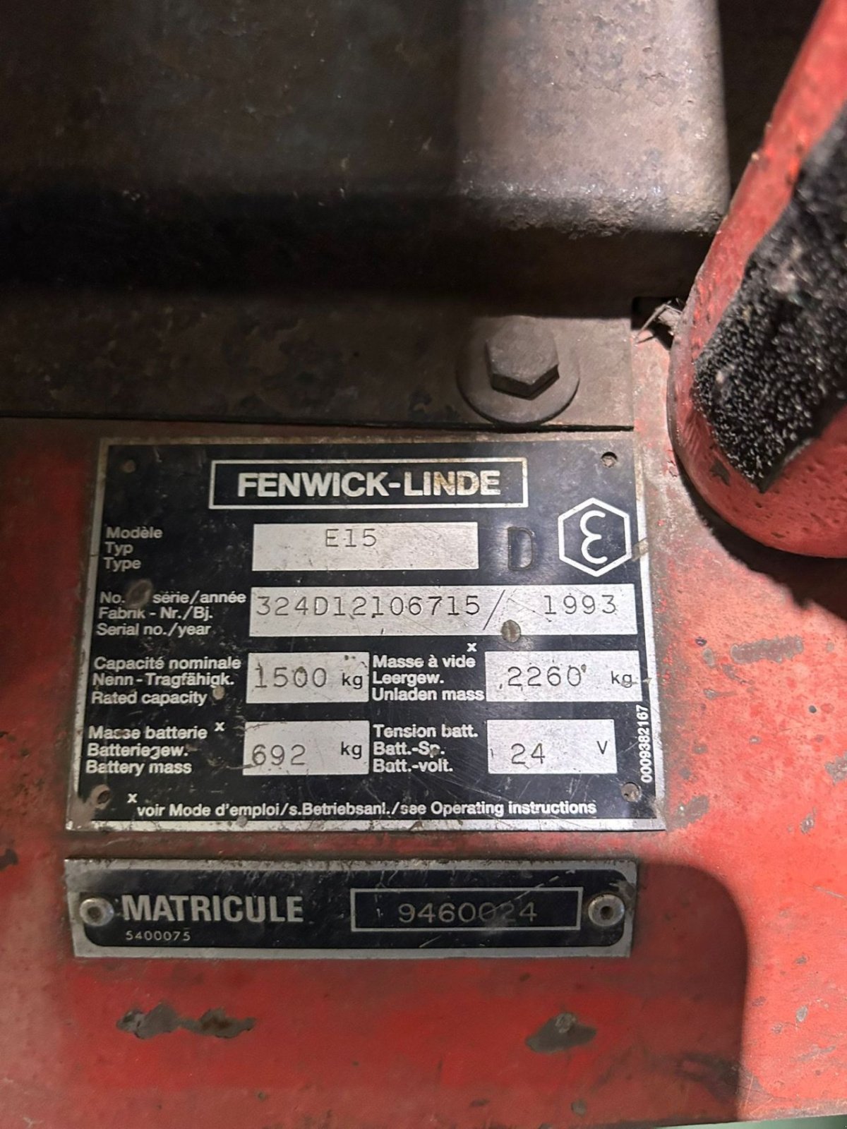 Frontstapler typu Linde e15, Gebrauchtmaschine v Heythuysen (Obrázek 4)