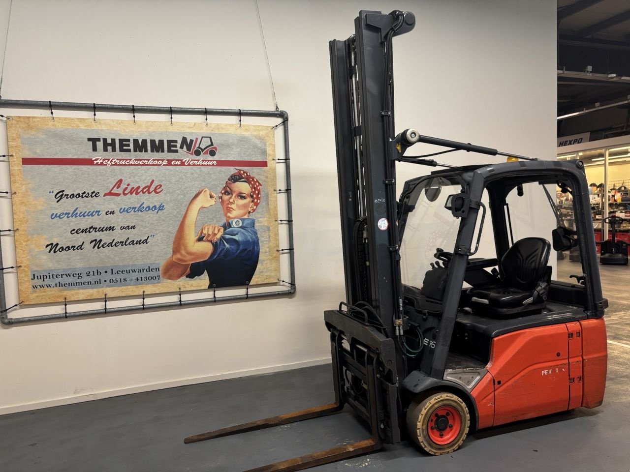 Frontstapler za tip Linde E16-01-386, Gebrauchtmaschine u Leeuwarden (Slika 1)