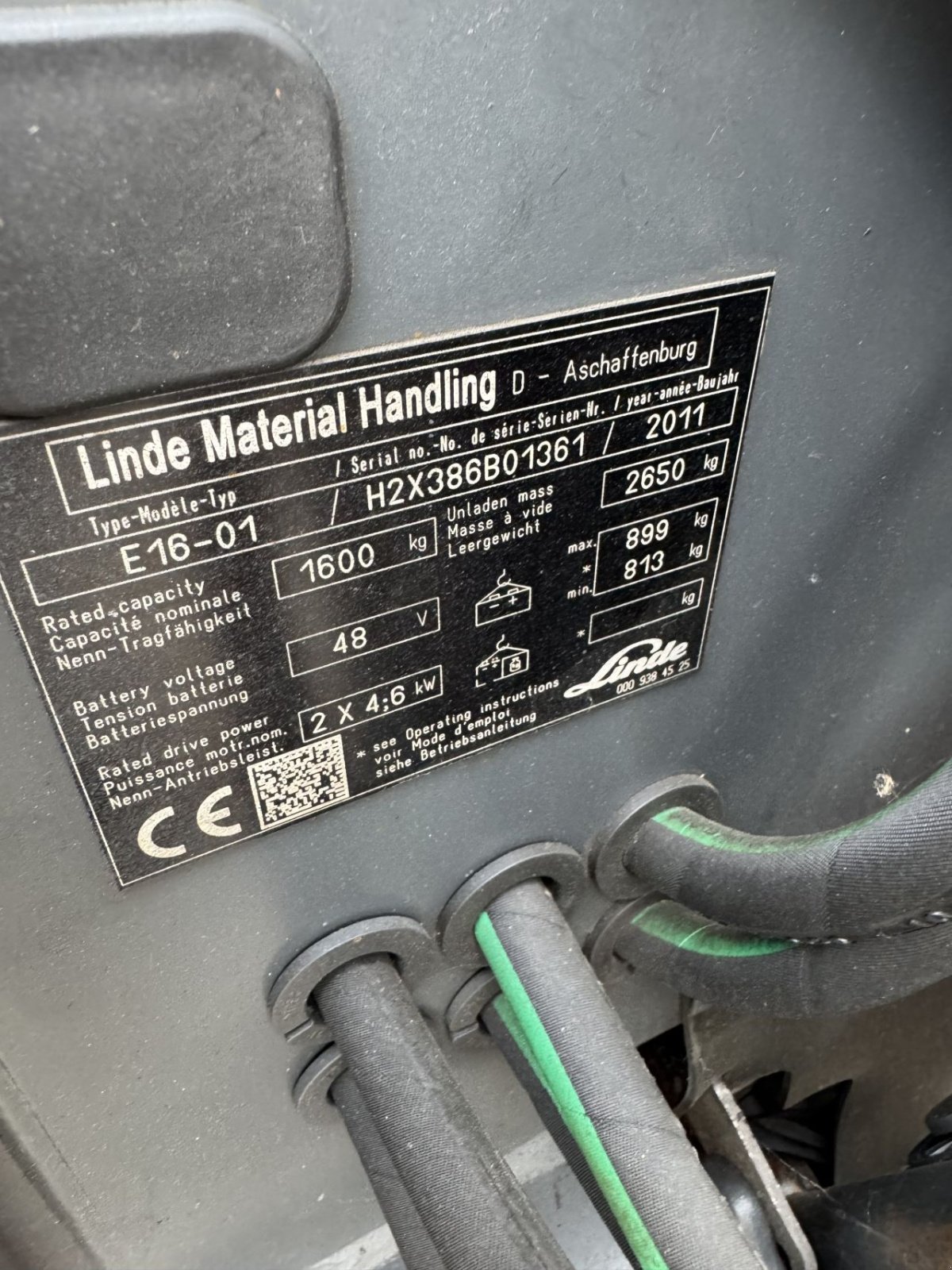 Frontstapler del tipo Linde E16-01 386, Gebrauchtmaschine In Oldenzaal (Immagine 3)