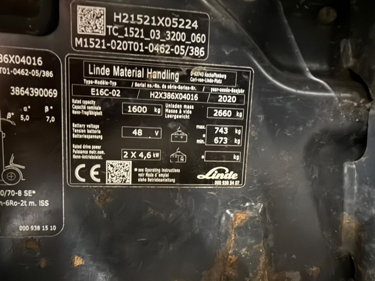 Frontstapler van het type Linde E16-02, Gebrauchtmaschine in Vianen (Foto 8)