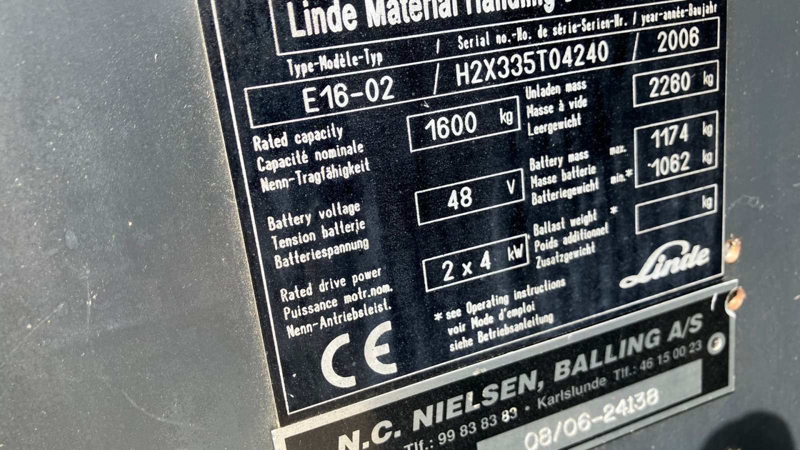 Frontstapler typu Linde E16 Linde E16 Triplex og Friløft, Gebrauchtmaschine v Horsens (Obrázok 10)