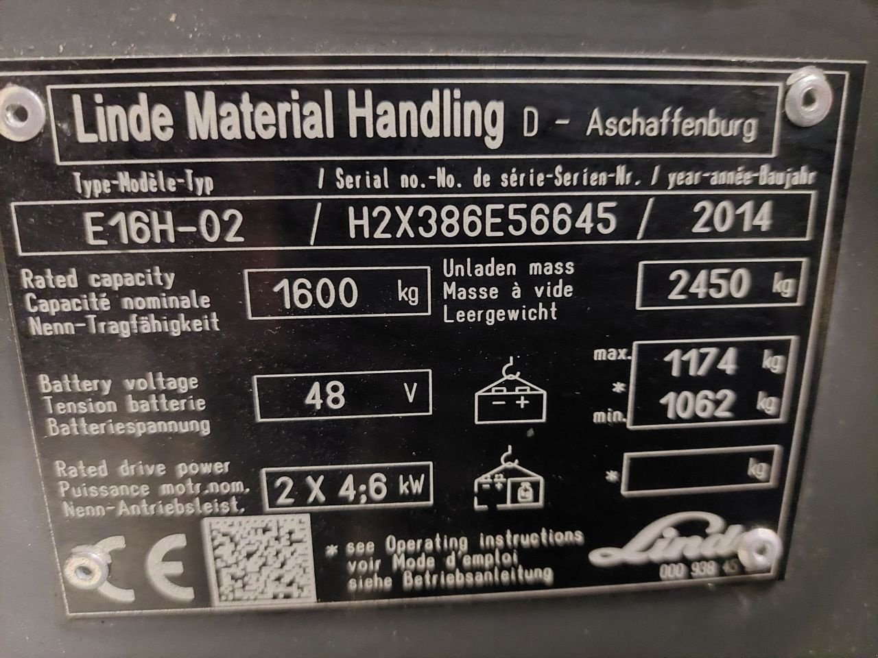 Frontstapler del tipo Linde E16H-02-386, Gebrauchtmaschine In Leeuwarden (Immagine 5)