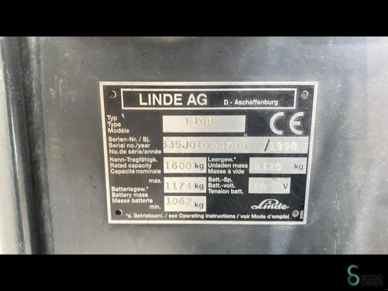 Frontstapler του τύπου Linde E16P, Gebrauchtmaschine σε Wijchen (Φωτογραφία 2)