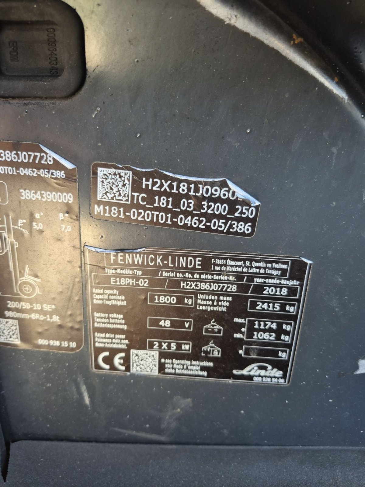 Frontstapler a típus Linde E18PH-02, Gebrauchtmaschine ekkor: Biddinghuizen (Kép 10)