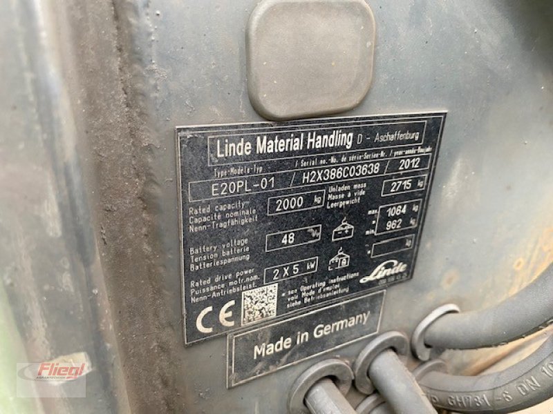 Frontstapler of the type Linde E20 PL 01, Gebrauchtmaschine in Mühldorf (Picture 10)