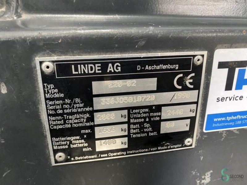 Frontstapler Türe ait Linde E20, Gebrauchtmaschine içinde Wijchen (resim 7)