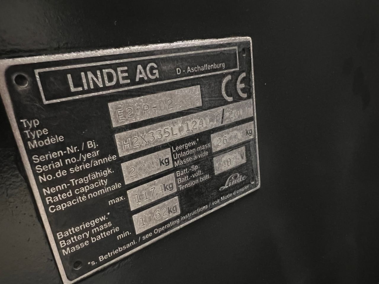 Frontstapler a típus Linde E20P-02-335, Gebrauchtmaschine ekkor: Leeuwarden (Kép 4)