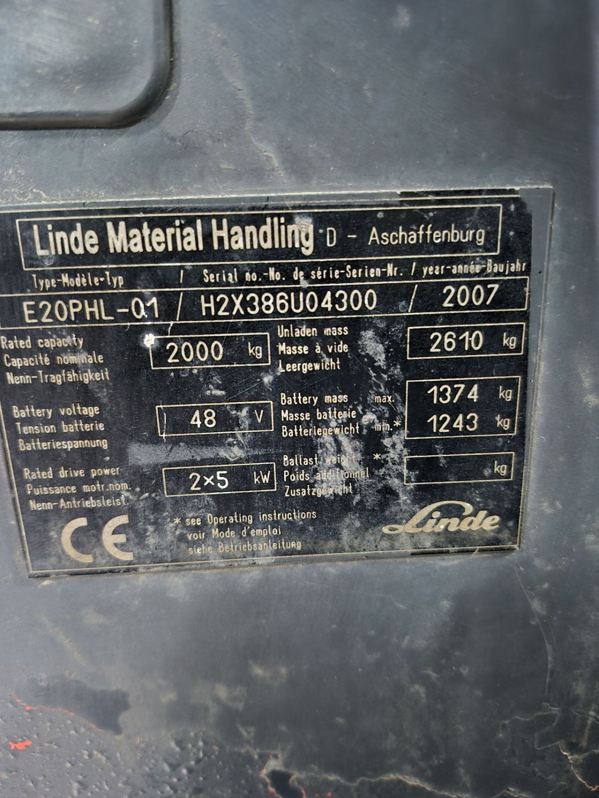 Frontstapler del tipo Linde E20PHL-01, Gebrauchtmaschine In Biddinghuizen (Immagine 10)