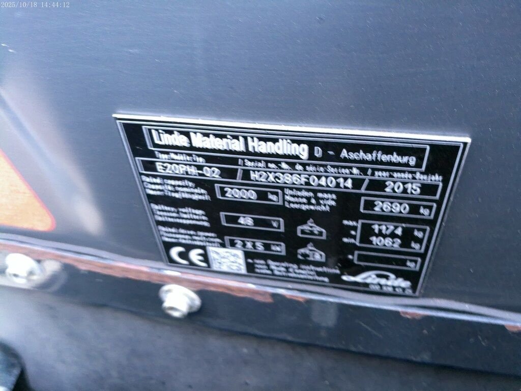 Frontstapler a típus Linde E20PM-02, Gebrauchtmaschine ekkor: Swifterbant (Kép 6)