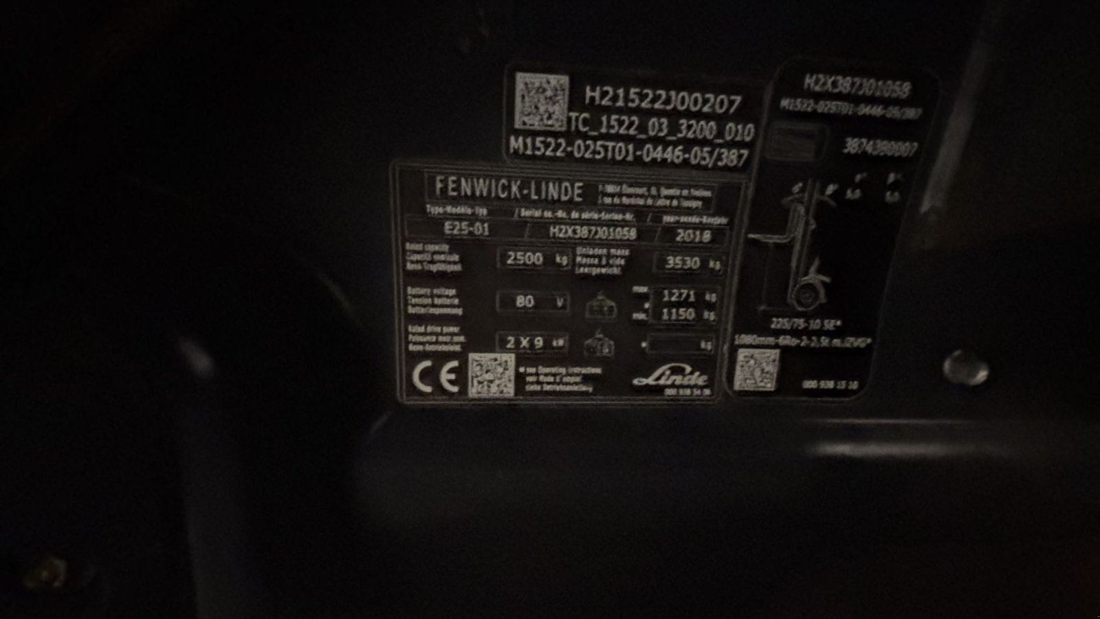 Frontstapler typu Linde E25-01, Gebrauchtmaschine v Leeuwarden (Obrázek 6)