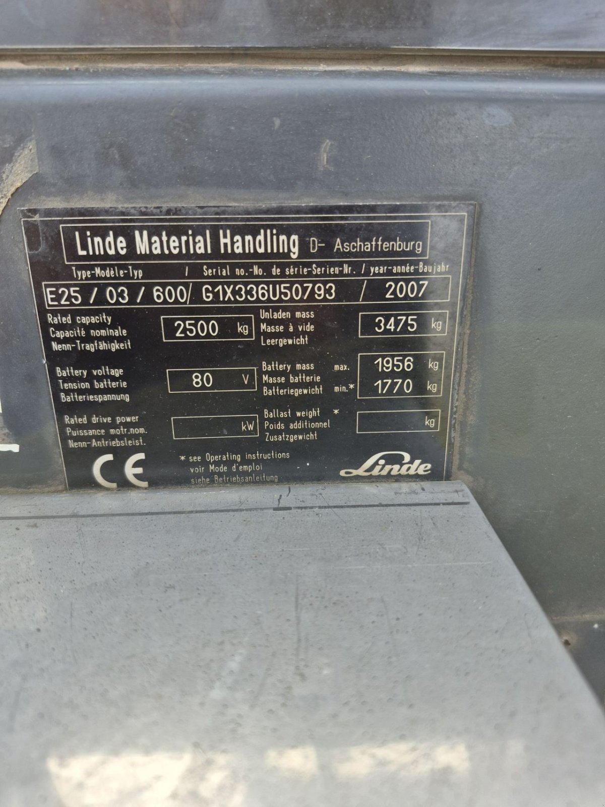 Frontstapler a típus Linde E25-03/600, Gebrauchtmaschine ekkor: Biddinghuizen (Kép 11)