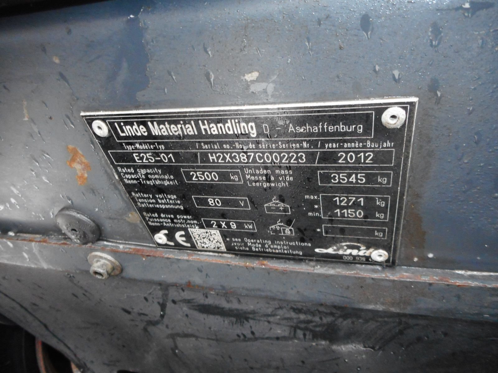 Frontstapler des Typs Linde E25-1 Triplex + SS + 4. Kreis ( Batterie Bj. 202, Gebrauchtmaschine in St. Nikolai ob Draßling (Bild 8)