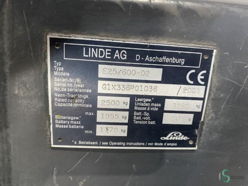 Frontstapler des Typs Linde E25, Gebrauchtmaschine in Wijchen (Bild 11)