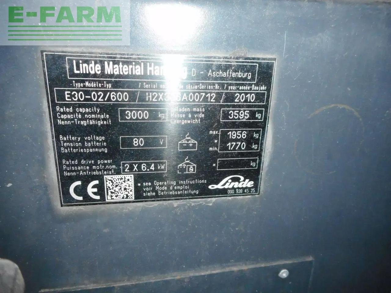 Frontstapler от тип Linde e30-02 / 600 triplex + ss ( batterie 2024 ), Gebrauchtmaschine в ST. NIKOLAI/DR. (Снимка 7)