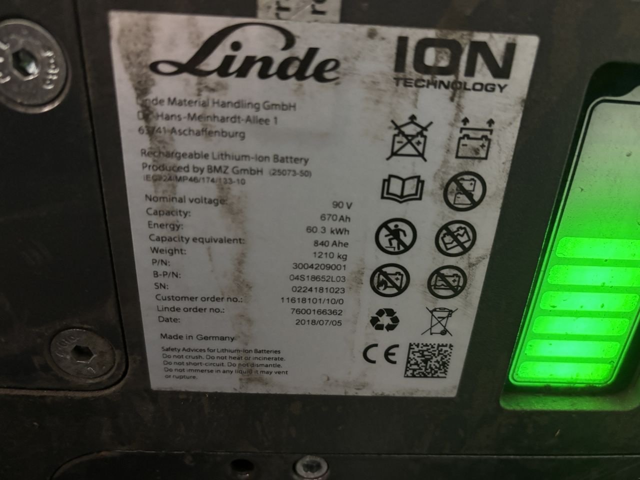 Frontstapler za tip Linde E30R-01, Gebrauchtmaschine u Leeuwarden (Slika 8)