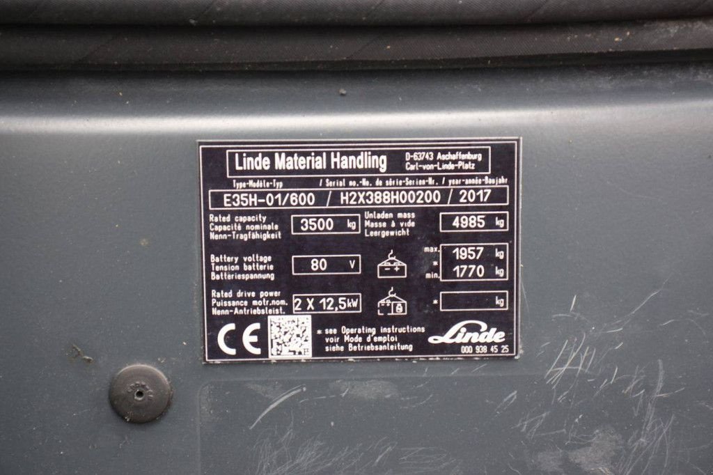 Frontstapler typu Linde E35H-01/600, Gebrauchtmaschine v Antwerpen (Obrázok 11)