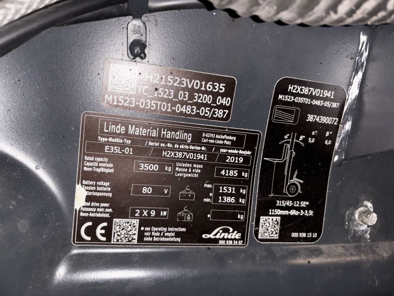 Frontstapler za tip Linde E35L, Gebrauchtmaschine u Leeuwarden (Slika 5)