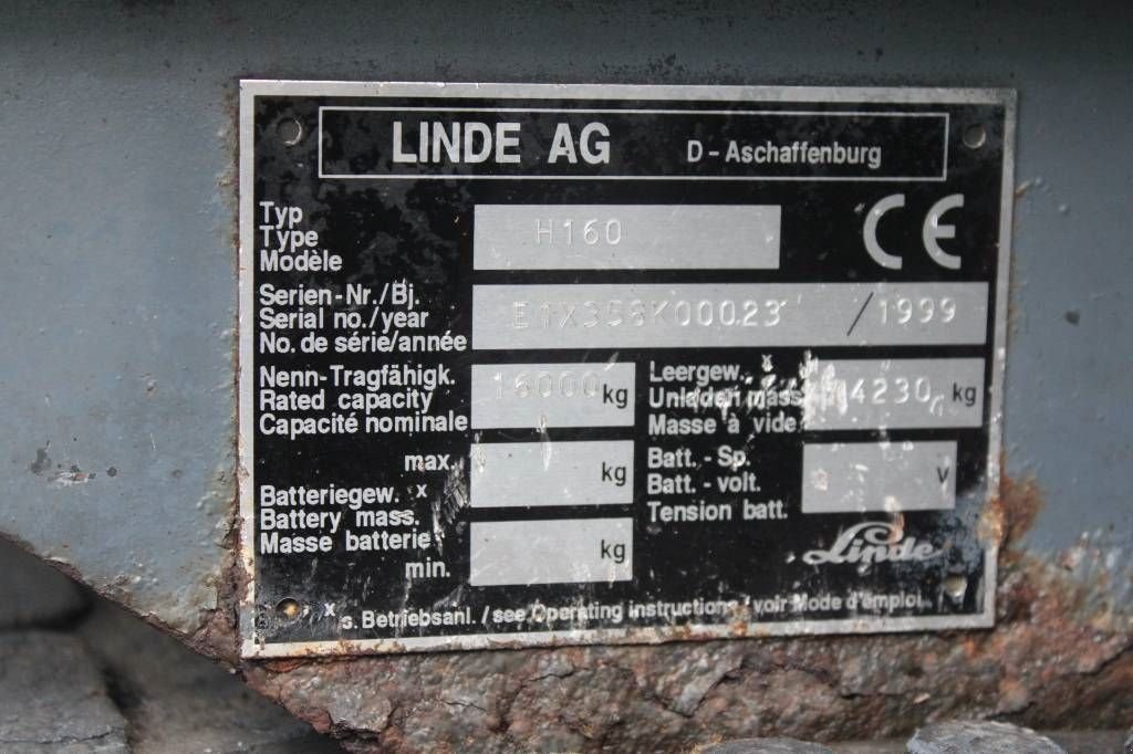 Frontstapler του τύπου Linde H 160, Gebrauchtmaschine σε Rucphen (Φωτογραφία 5)