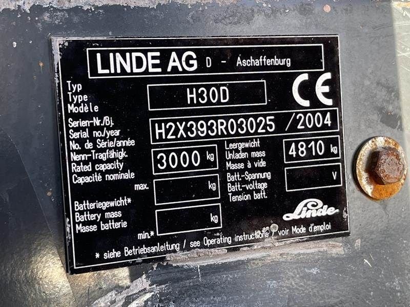 Frontstapler del tipo Linde H 30 D, Gebrauchtmaschine In Waregem (Immagine 5)