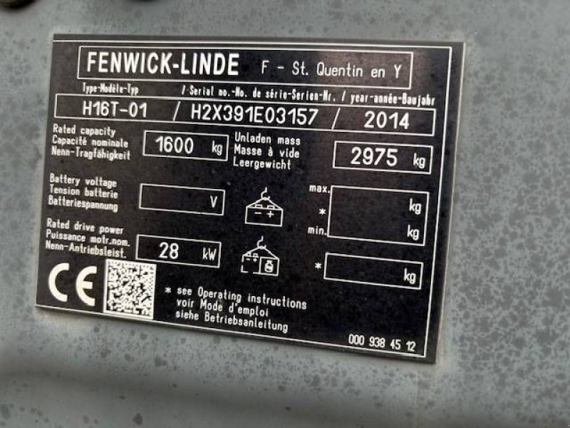 Frontstapler от тип Linde H16T-01, Gebrauchtmaschine в Antwerpen (Снимка 5)
