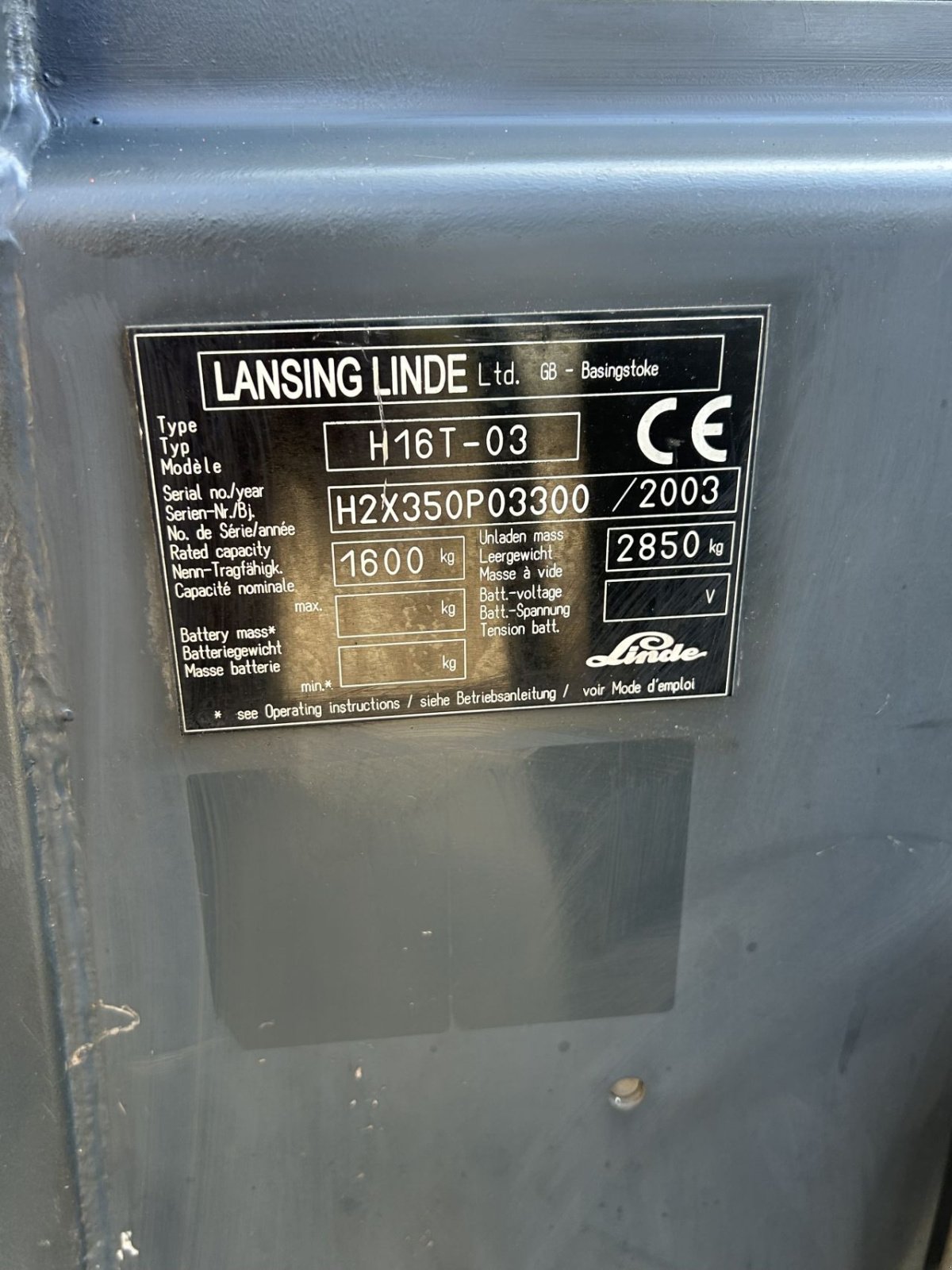 Frontstapler of the type Linde h16t-03, Gebrauchtmaschine in Heythuysen (Picture 5)