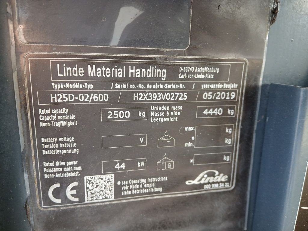 Frontstapler tip Linde H25-D, Neumaschine in Swifterbant (Poză 10)